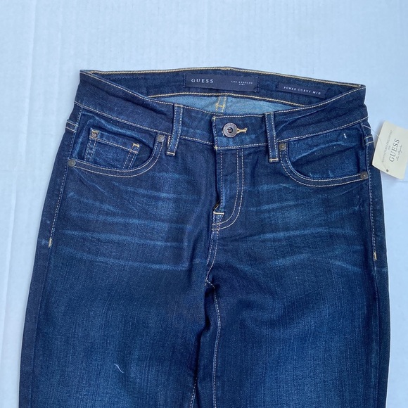 New GUESS Power Curvy Mid Skinny Jean SZ 25S - Picture 5 of 9